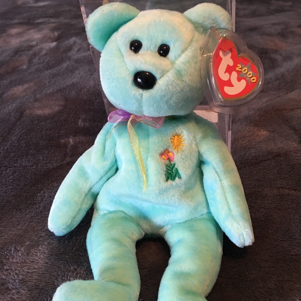 Ariel Memorial Beanie Bear - Picture 1 of 4
